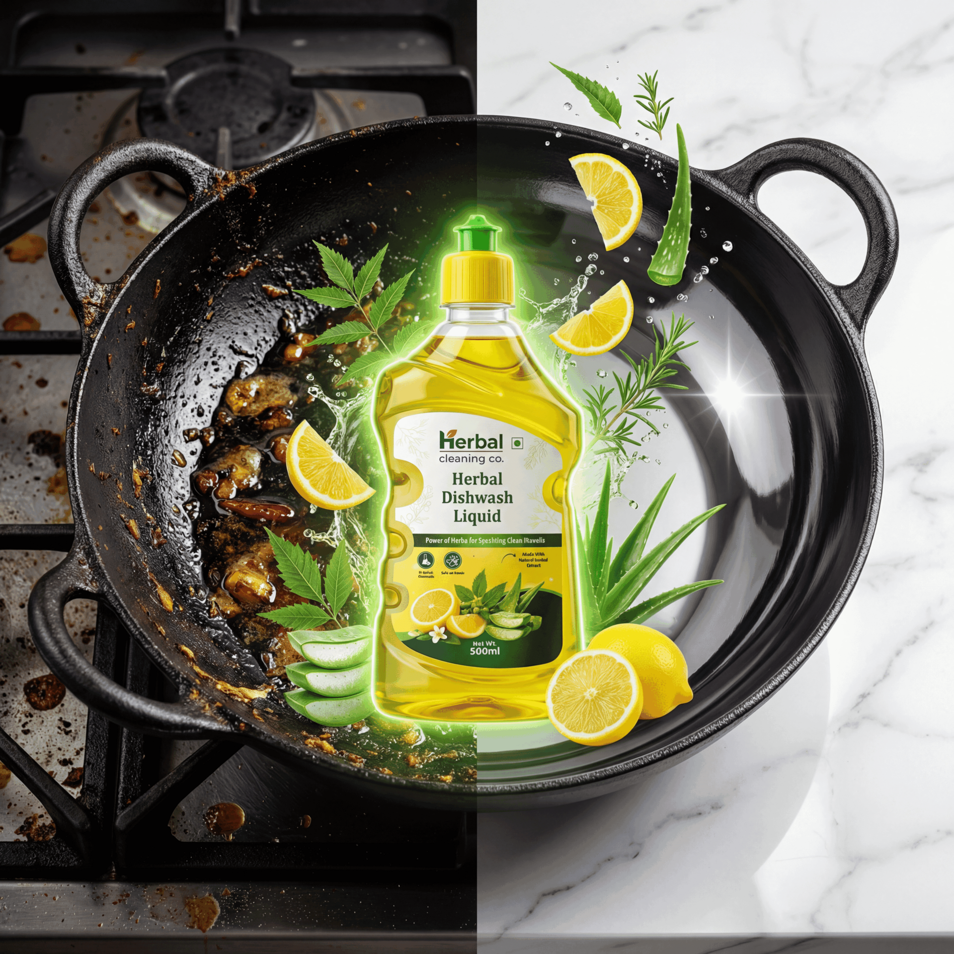 Plant-Based Liquid Dishwash