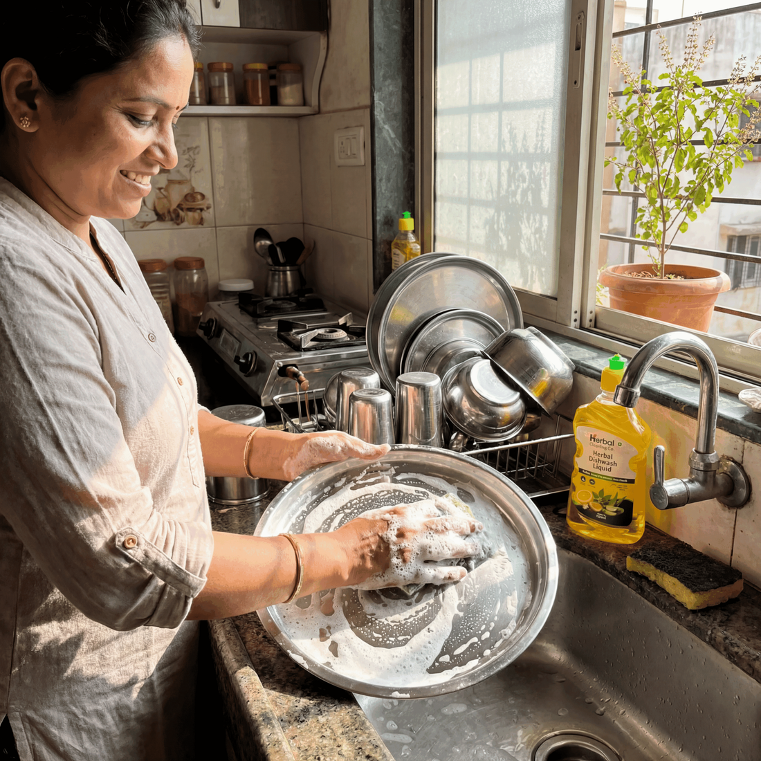 Plant-Based Liquid Dishwash