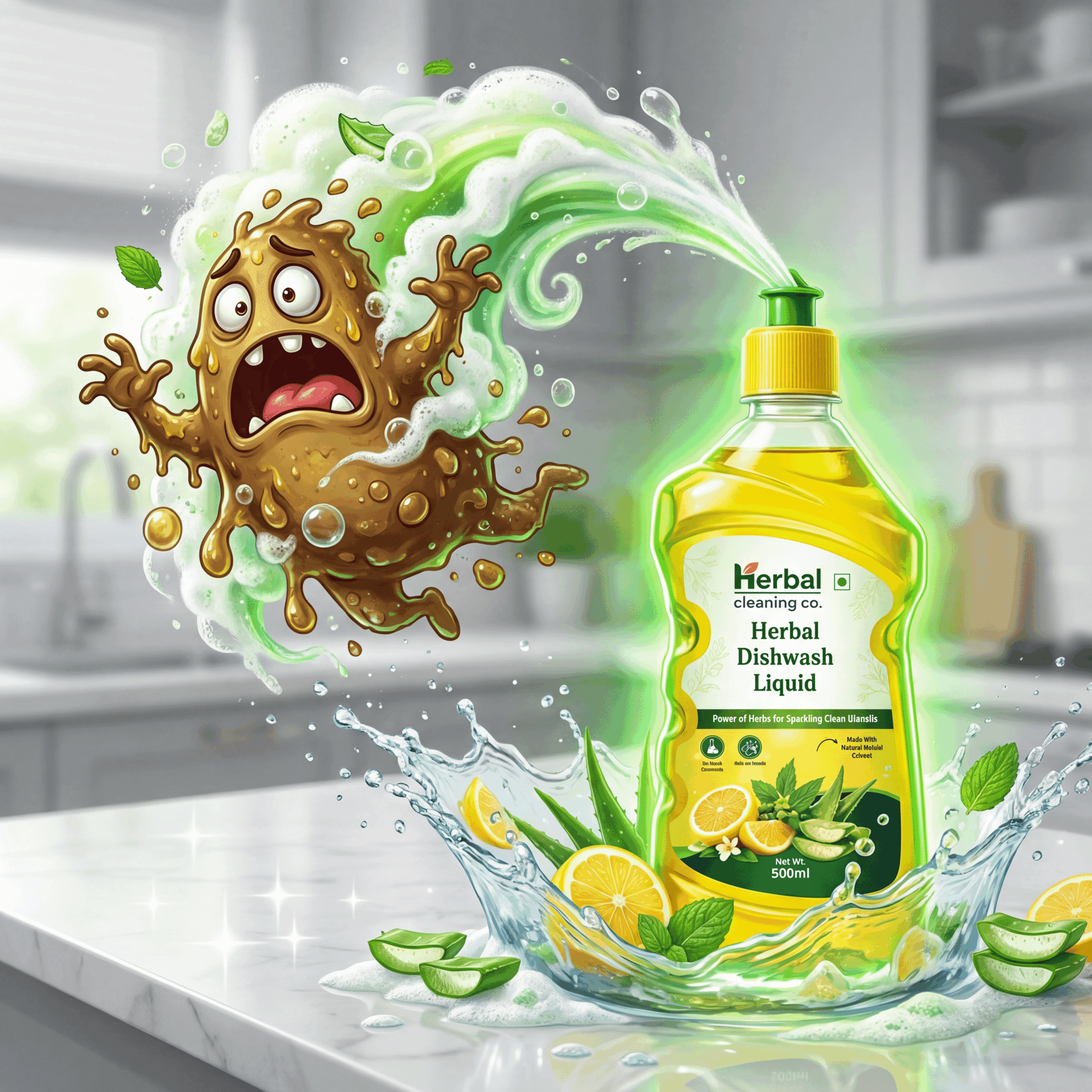 Plant-Based Liquid Dishwash